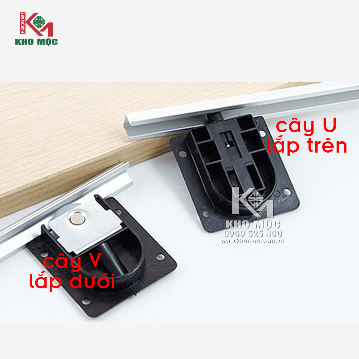 Bánh Xe & Ray Lùa UV: Bí Quyết Vận Hành "Êm Như Ru" Cho Hệ Tủ Gỗ Hiện Đại