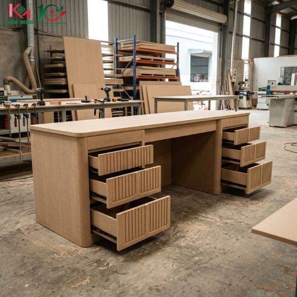 Cắt CNC Bàn Trang Điểm MDF Theo File Chuẩn Cho Xưởng | Kho Mộc
