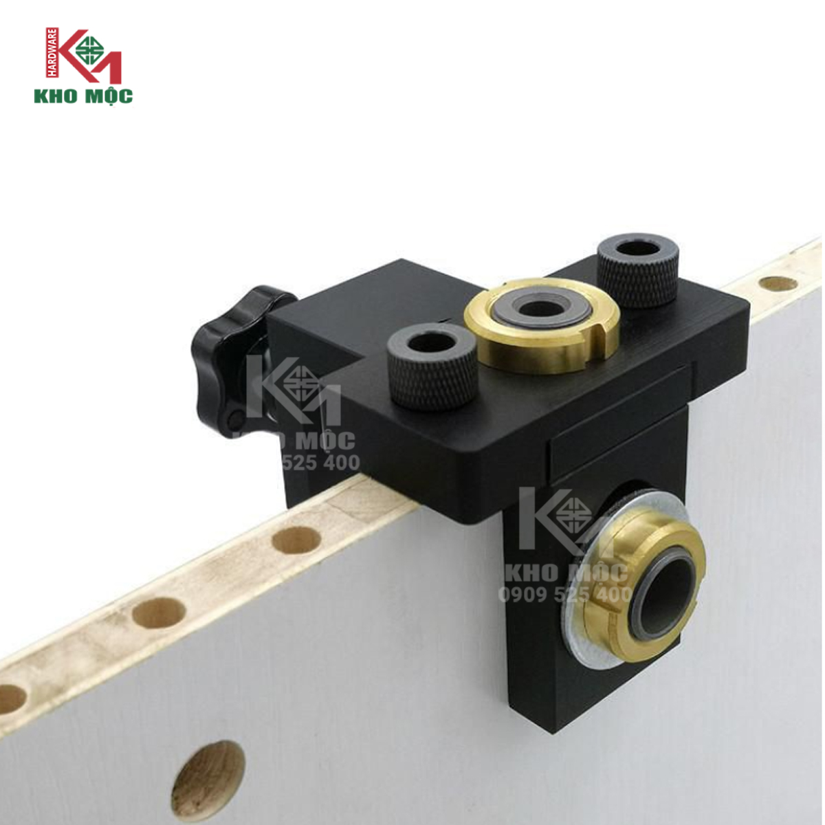 Cữ khoan ốc cam D15 giúp định vị lỗ khoan đường kính 15mm chính xác, hỗ trợ lắp tủ, bàn, kệ và nội thất tháo lắp nhanh, đẹp hơn.