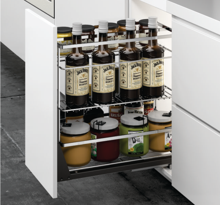 Giá Gia Vị Inox 304 ROXANA – Sắp Xếp Chai Lọ Gọn Gàng, Kéo Ra Là Lấy Được Ngay