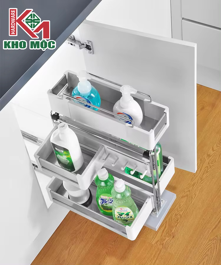 Xóa Sổ Sự Bừa Bộn Dưới Chậu Rửa: Giải Mã Sức Hút Của Giá Đựng Chai Lọ Eurogold