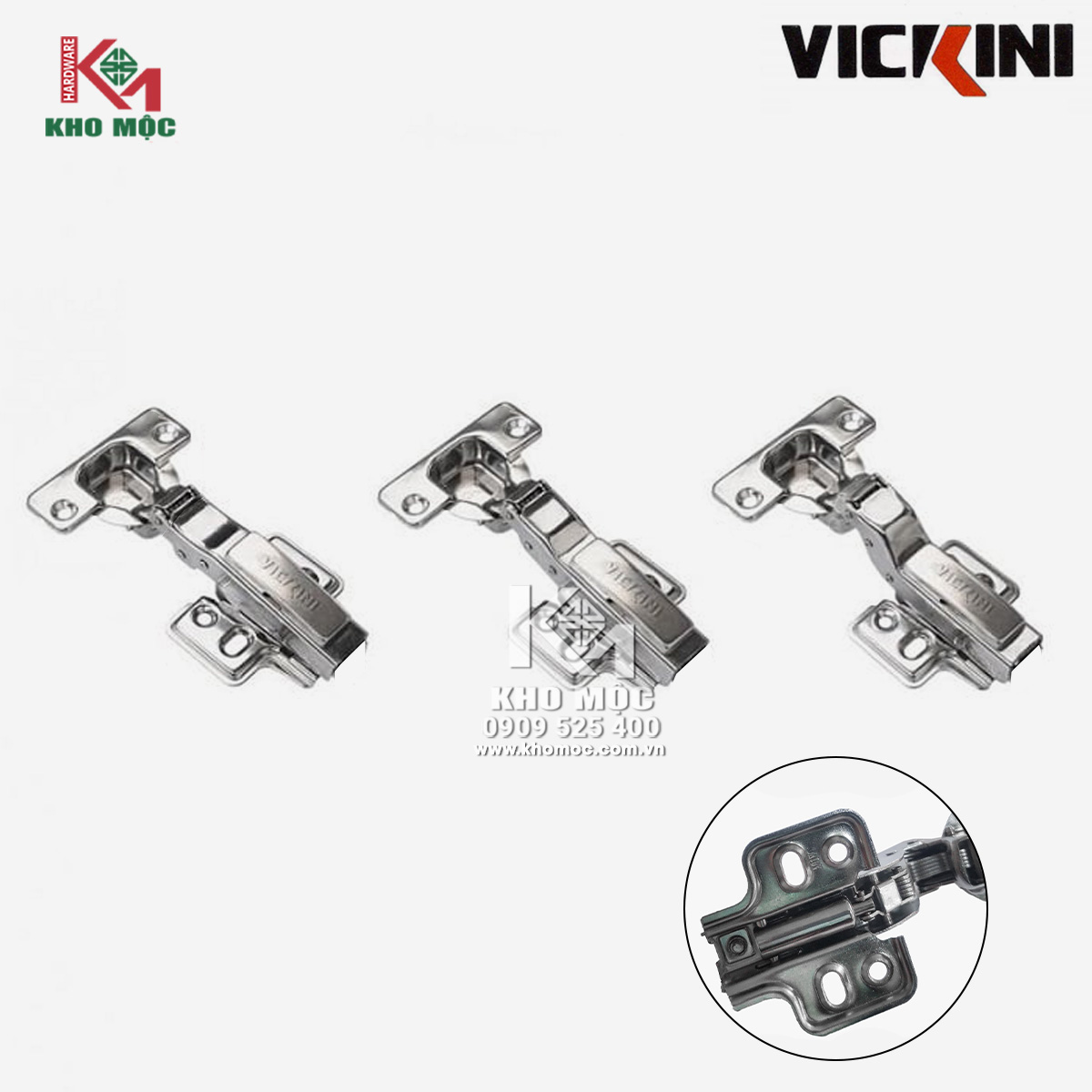Bản Lề Bật Giảm Chấn VICKINI