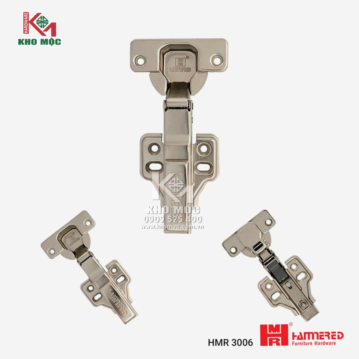 Bản Lề Giảm Chấn (dùng cho cánh cửa ván 25ly)