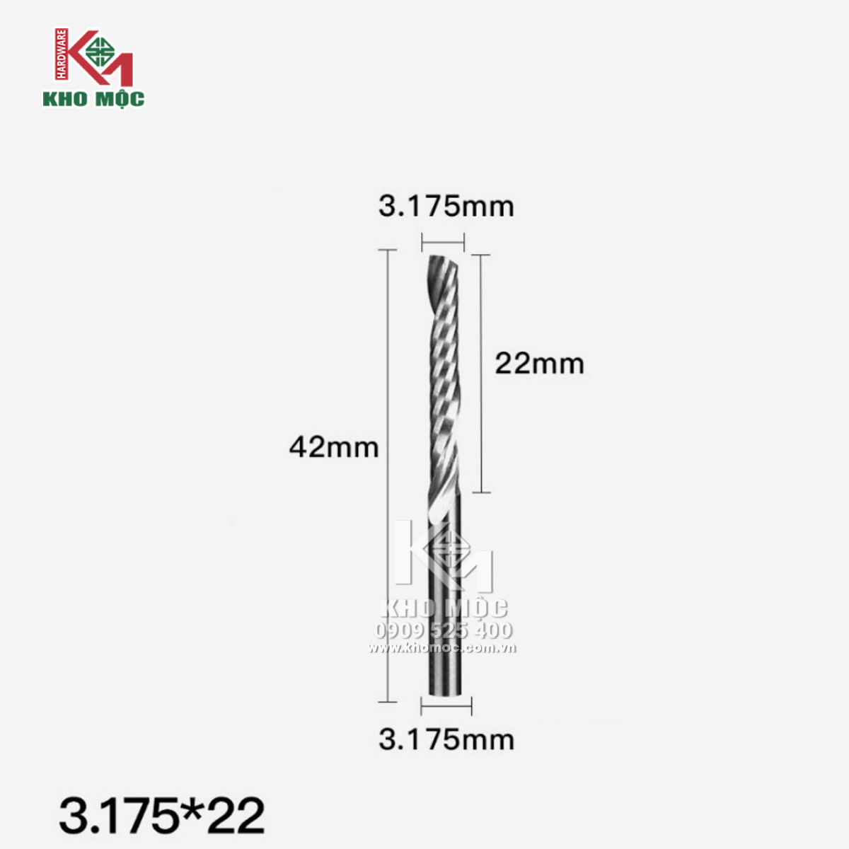 Mũi dao CNC 1me xoắn